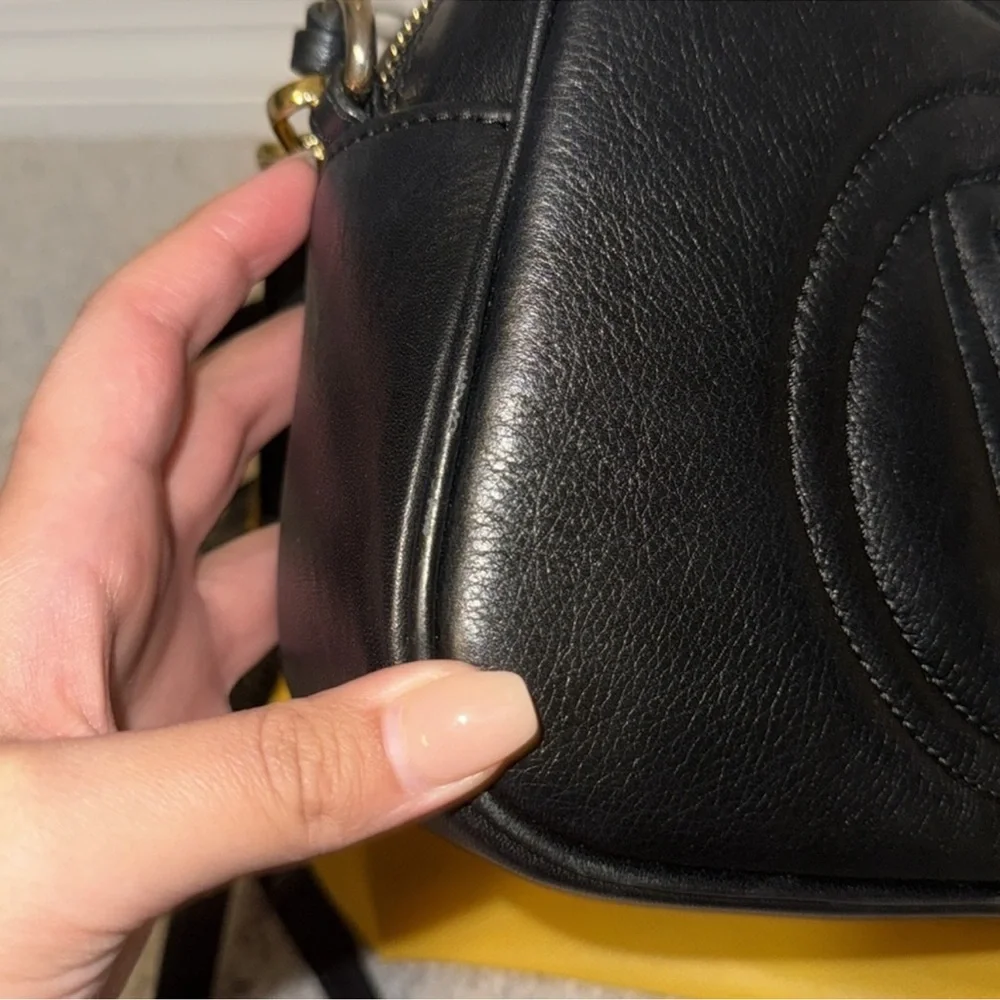 Valentino Black Leather Crossbody Bag - Picture 6 of 9